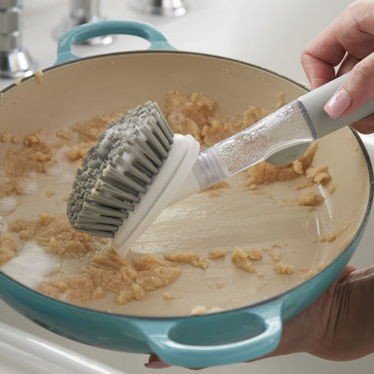 Soap-Dispensing Kitchen Scrub Brush