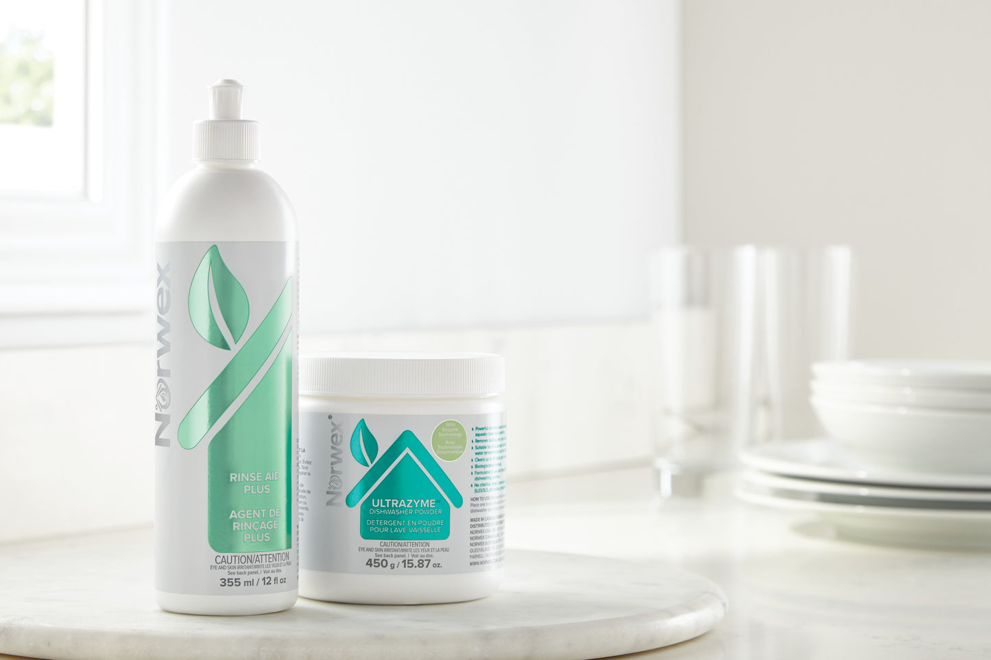 Dynamisk Duo UltraZyme™ Oppvaskpulver og RinseAid