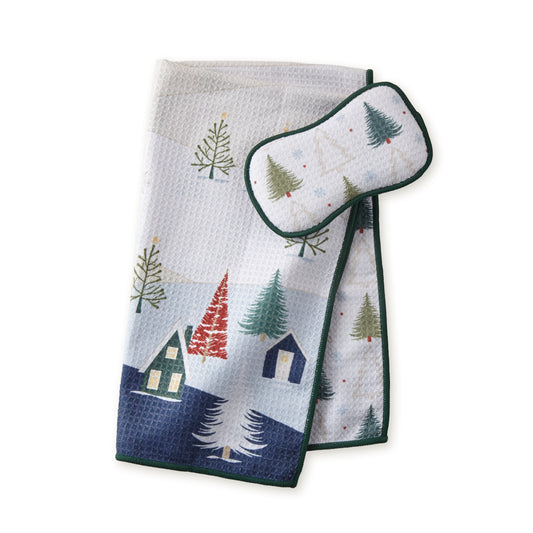 Tea Towel and Dual-Sided Sponge RC BacLock Winter Village LE