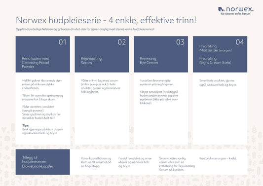 Norwex hudpleieserie - 4 enkle, effektive trinn! - PDF