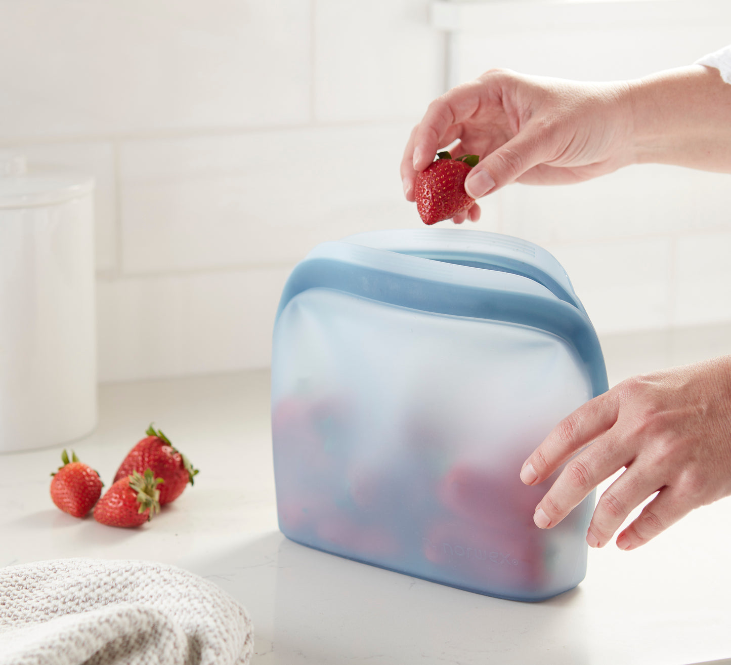 Silicone Reusable Storage Bags - Kit Small and Large