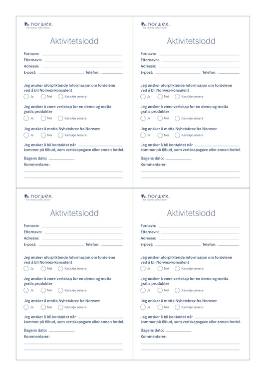 Aktivitetslodd - PDF