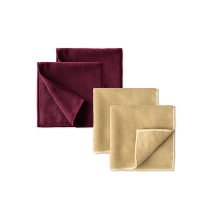 EnviroCloth™ Pack of 4 Golden rod/Dark Cherry LE