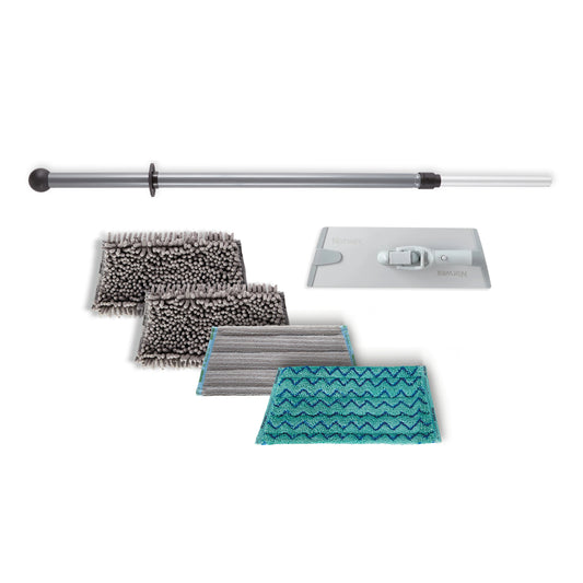 Small mop pack with chenille and scrubbing mop