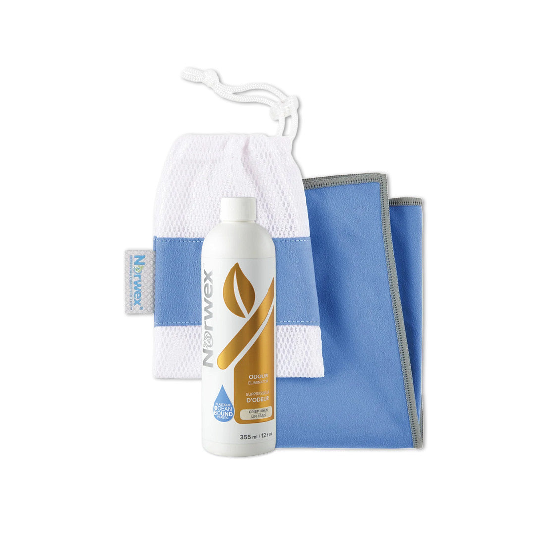 Active towel small and Odour eliminator set
