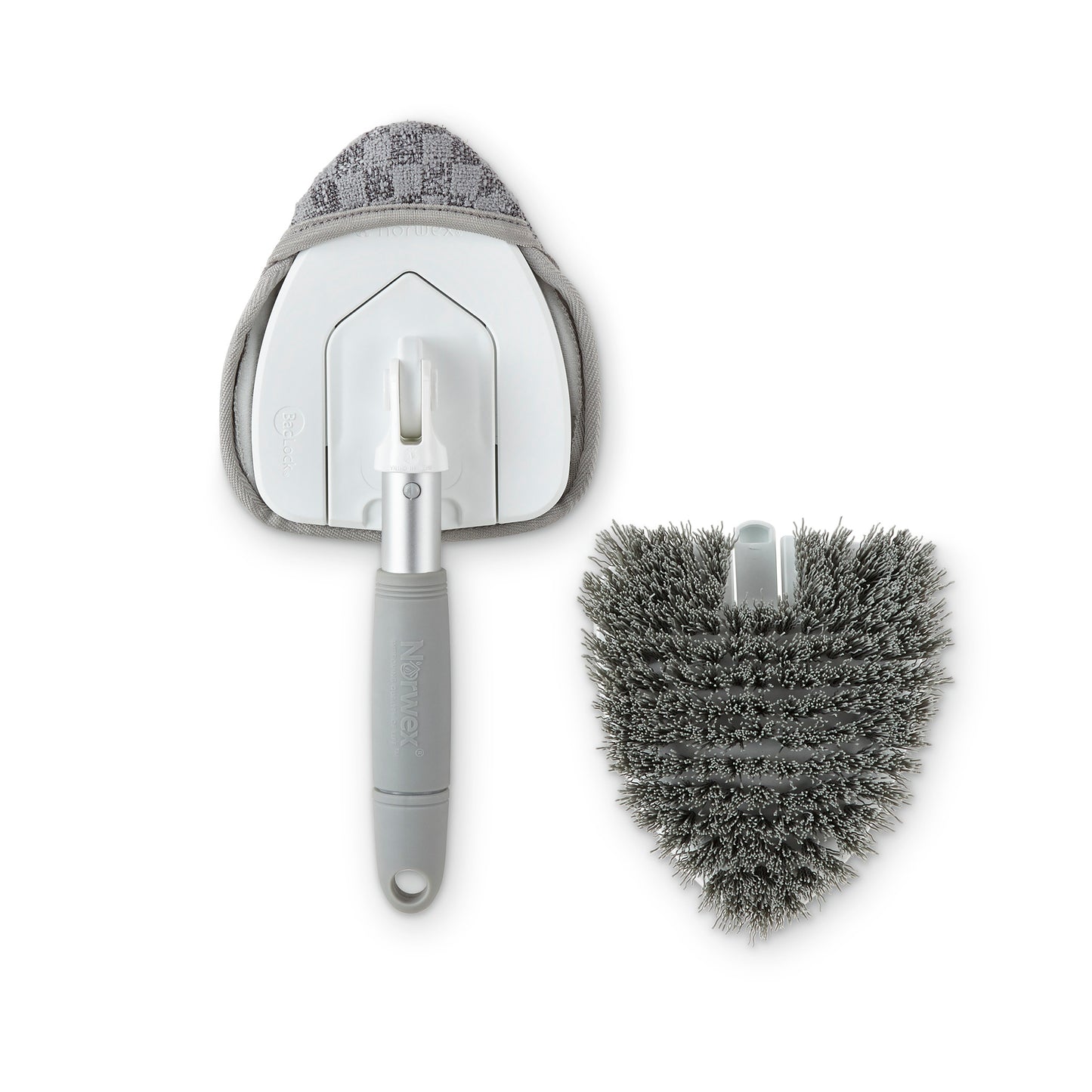 Hand-Held Tub and Tile Cleaning Set with Multiuse handle LE