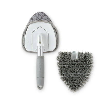Hand-Held Tub and Tile Cleaning Set with Multiuse handle LE