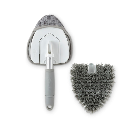 Hand-Held Tub and Tile Cleaning Set with Multiuse handle LE