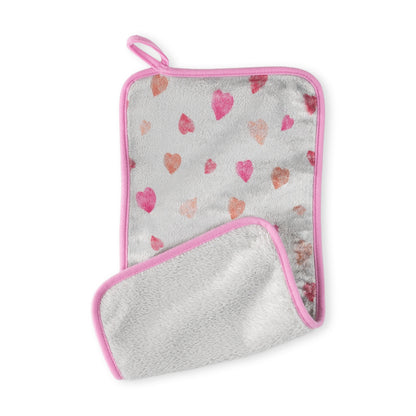 Makeup Removal Cloth Pink Heart